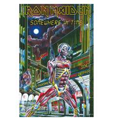 Bandera Poster Textil IRON MAIDEN - Somewhere In Time