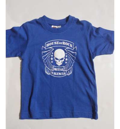 Camiseta niño/a HOUSE OF ROCK - Metal Valencia Azul