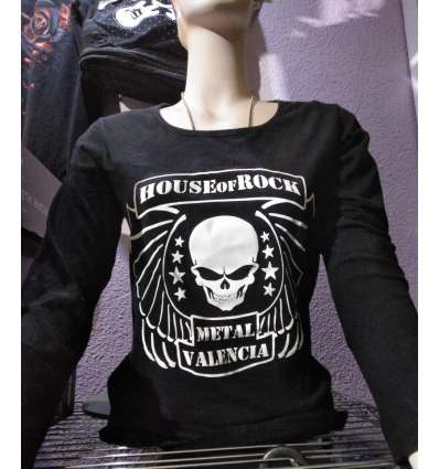 Camiseta para chica HOUSE OF ROCK - Metal Valencia manga larga