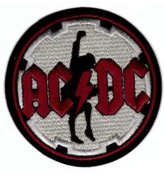 Parche ACDC - Redondo Letras Angus Bordado