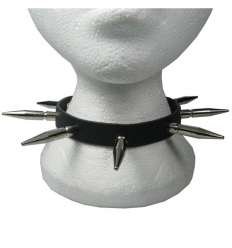 Collar Cuero Pincho Bala Larga