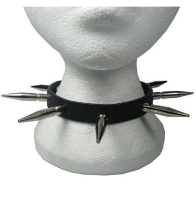 Collar Cuero Pincho Bala Larga