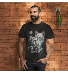 Camiseta WILD WOLF BIKER