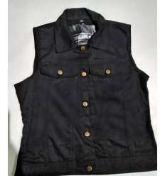 Chaleco Vaquero Negro para chica