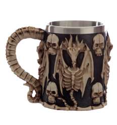 Jarra Huesos Calaveras y Dragones
