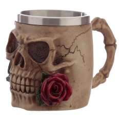 Jarra Calavera con Rosa