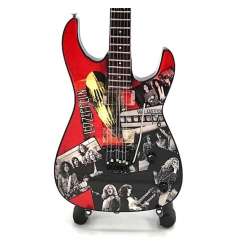 Guitarra Miniatura LED ZEPPELIN - Fotos Roja
