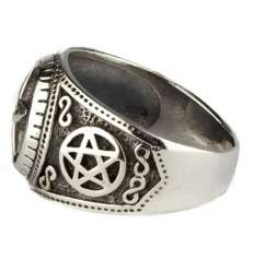 Anillo Pentagram Plata 2