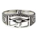 Anillo Ojo de Horus Plata