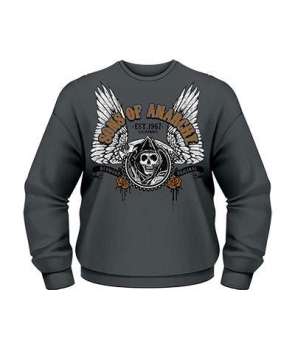Sudadera SONS OF ANARCHY - Logo Gris Sin capucha