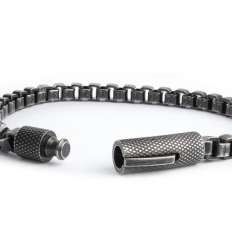 Pulsera Negra Acero 2