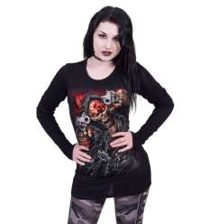 Camiseta Five Finger Death Punch ASSASSIN Chica  Spiral Manga larga 2