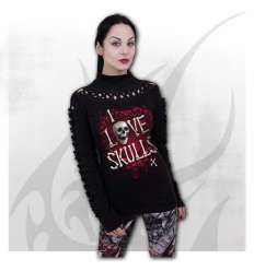 Camiseta LOVE SKULLS Manga Larga Chica  Spiral 2