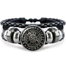 Pulsera Vegvisir Círculo Rúnas