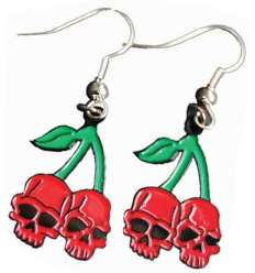 Pendientes Cerezas Calavera Par