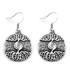 Pendientes Arbol de la Vida Acero (par)