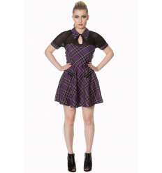 Vestido DUSK BEAUTY Escocés Morado