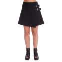 Minifalda Negra Doble Hebilla