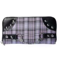 Cartera Alargada Escocesa Esposas Morada