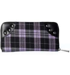 Cartera Alargada Escocesa Esposas Morada 2