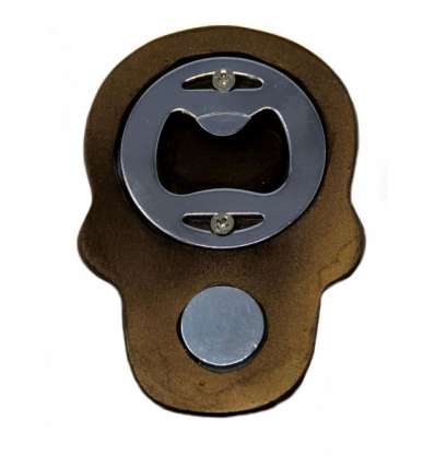 Abridor de botellas Calavera Bronce