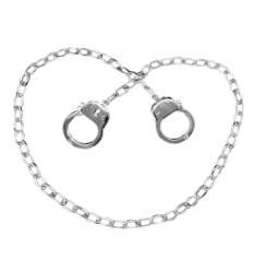 Collar Cadena Esposas Acero Inoxidable