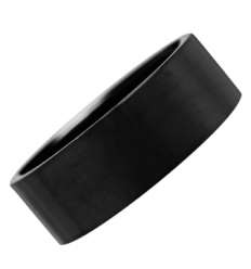 Anillo Liso Acero Negro