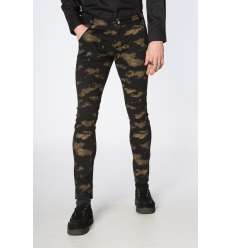 Pantalón Elástico Cloudy Marrón Negro