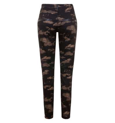 Pantalón Elástico Cloudy Marrón Negro Pantalón Elástico Cloudy Marrón Negro