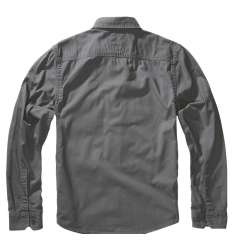 Camisa Vintage Militar Gris Manga Larga BRANDIT 2