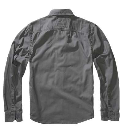 Camisa Vintage Militar Gris Manga Larga BRANDIT