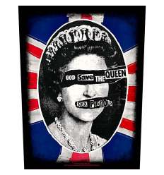 Parche para espalda espaldera SEX PISTOLS - God Save The Queen