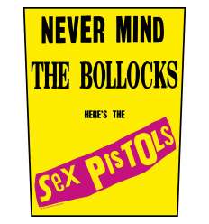 Parche para espalda espaldera SEX PISTOLS - Never Mind The Bollocks