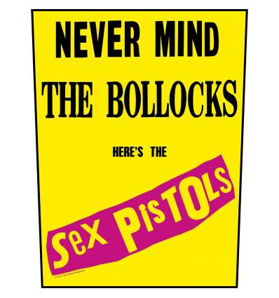 Parche para espalda espaldera SEX PISTOLS - Never Mind The Bollocks