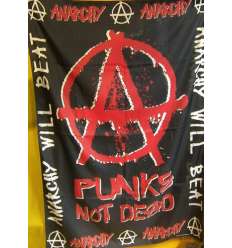 Bandera Punks Not Dead Anarchy
