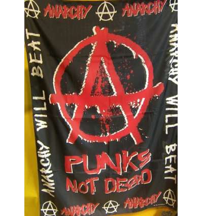 Bandera Punks Not Dead Anarchy