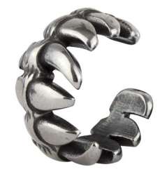 Pendiente de cartilago Dientes acero  (unidad) 2