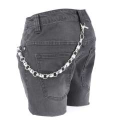 Cadena para Cartera / Llaves Calaveras Aros