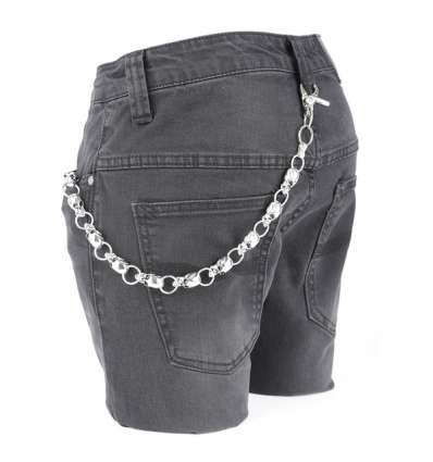 Cadena para Cartera / Llaves Calaveras Aros