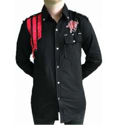 Camisa PUNK Anarchy manga larga