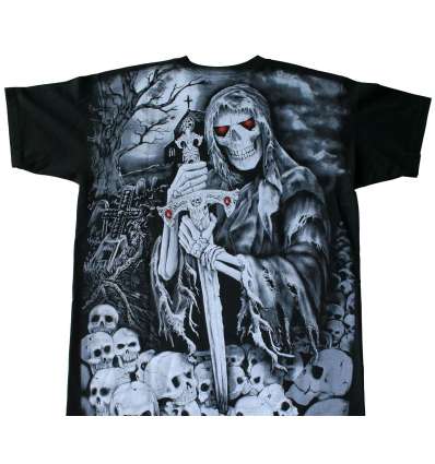 Camiseta Calavera Ojos Rojos Camiseta Calavera Ojos Rojos