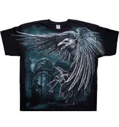 Camiseta CUERVO MUERTE CEMENTERIO