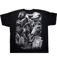 Camiseta CUERVO MUERTE CEMENTERIO 2