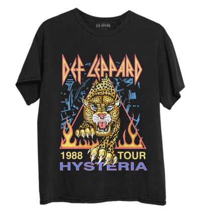 Camiseta DEF LEPPARD - Hysteria Tour 88