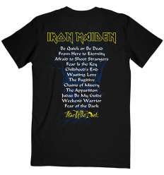 Camiseta IRON MAIDEN - Fear Of The Dark Tracklist Espalda 2