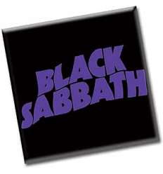 Imán para nevera BLACK SABBATH - Letras Moradas