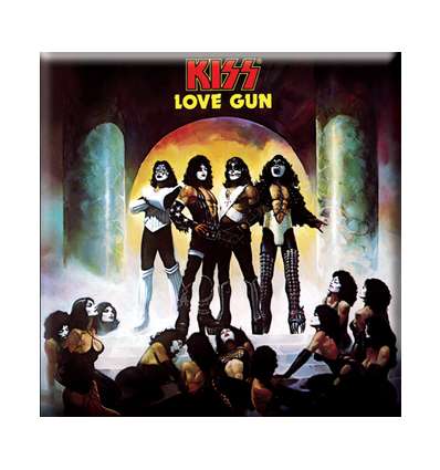 Imán para nevera KISS - Love Gun