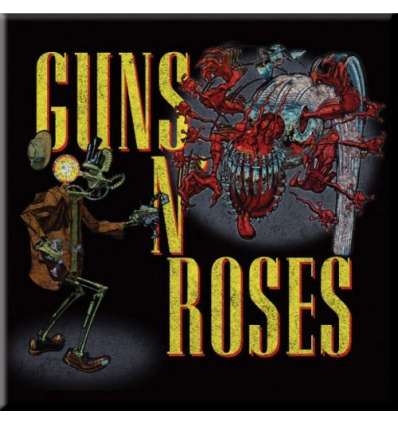 Imán para nevera GUNS N ROSES - Logo Redondo