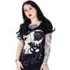 Camiseta Gótica para chica Midnight Kitty Gatos