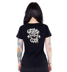 Camiseta Gótica para chica Midnight Kitty Gatos 2